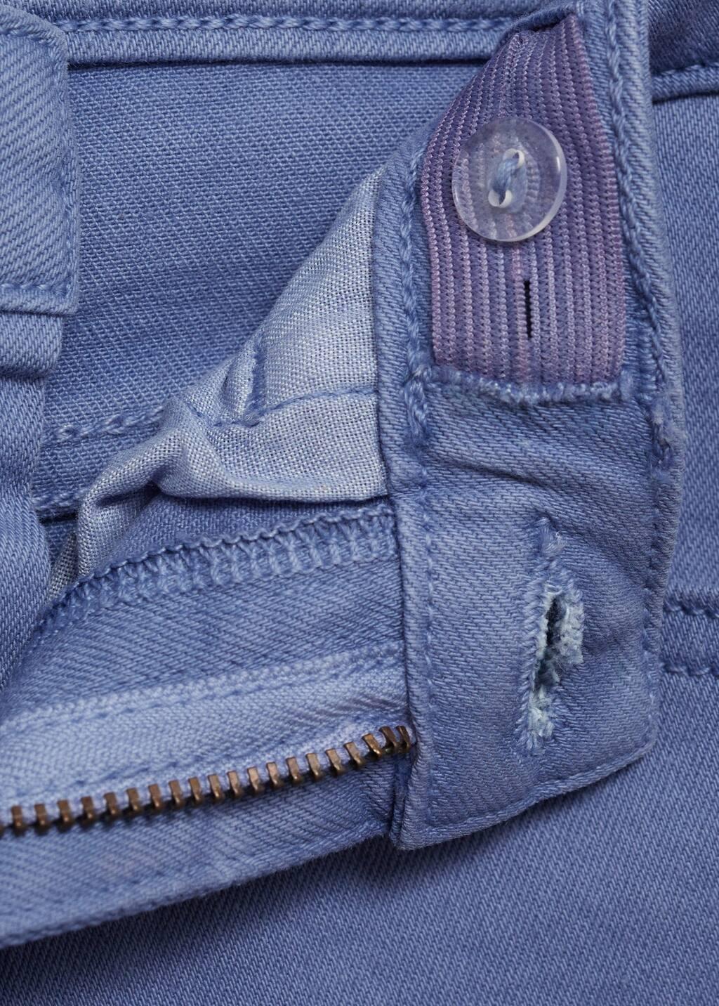 Blue Frayed Low-Rise Skinny Jeans, Kids Girl, , large image number 1