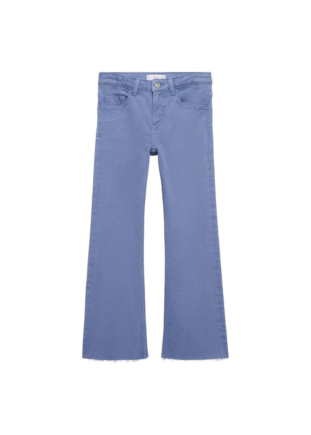 Blue Frayed Low-Rise Skinny Jeans, Kids Girl, , large image number 3