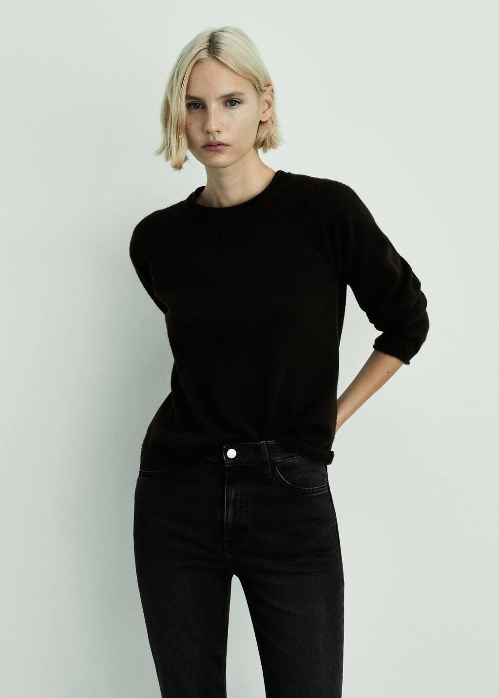 Grey Claudia Slim-Fit Cropped Jeans, , large image number 1