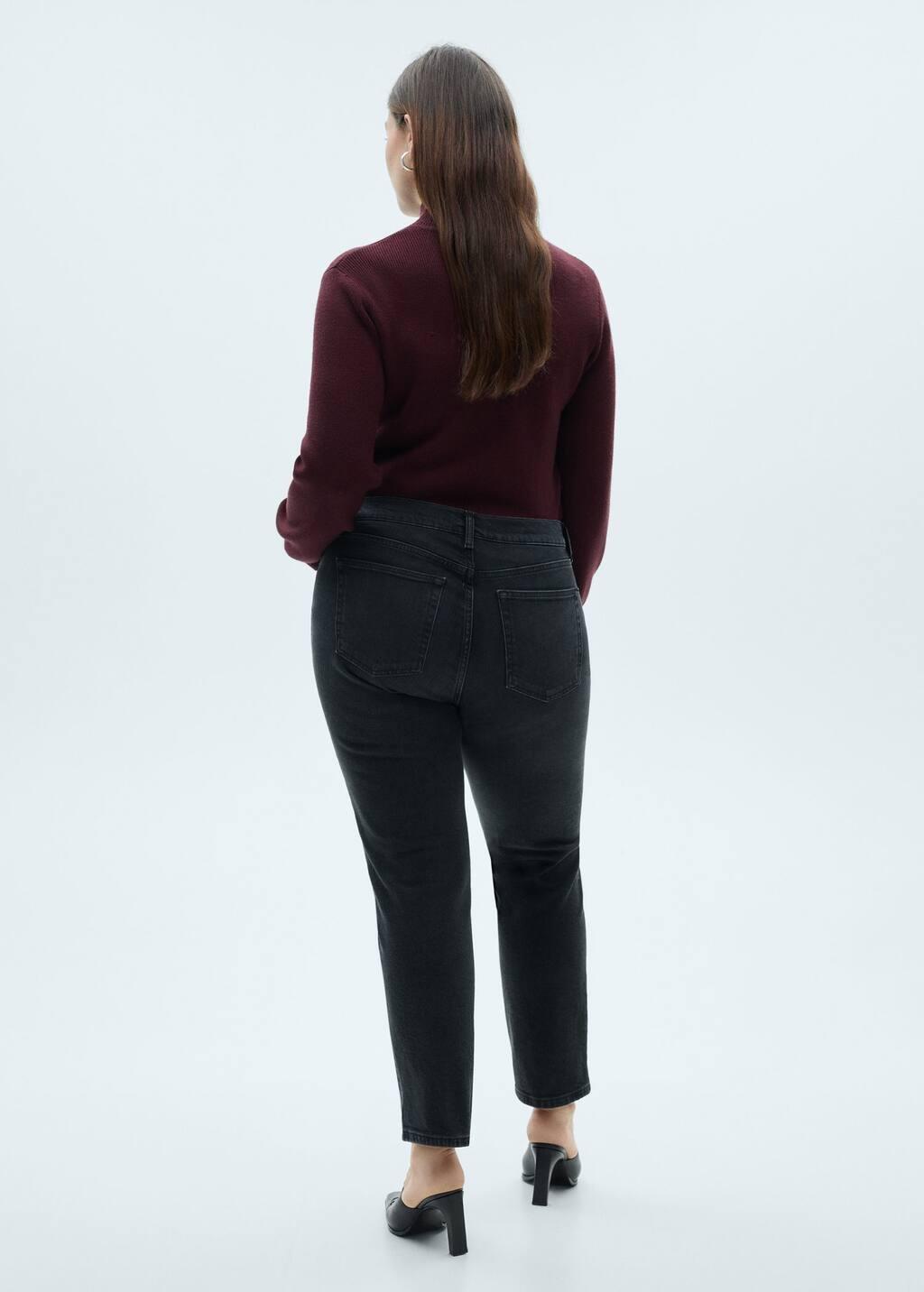 Grey Claudia Slim-Fit Cropped Jeans, , large image number 5