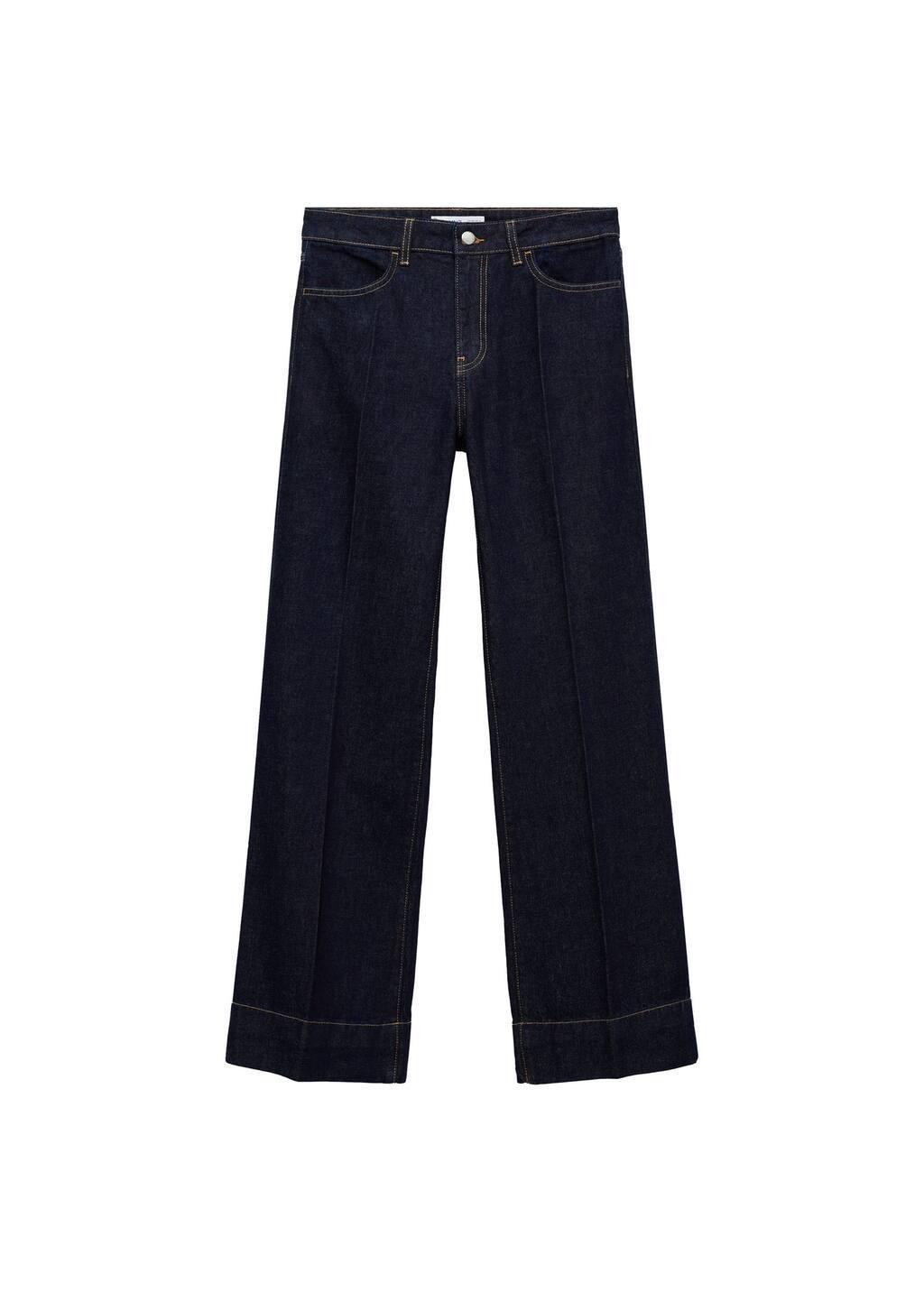 OPEN BLUE Wideleg mid-rise jeans, , large image number 2