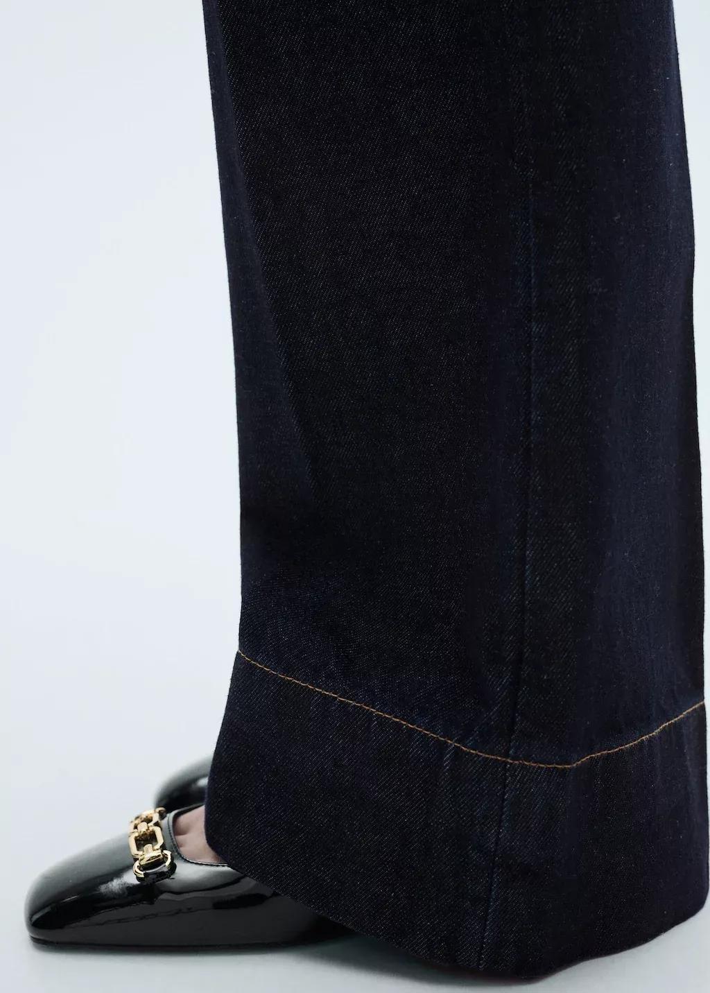 OPEN BLUE Wideleg mid-rise jeans, , large image number 3