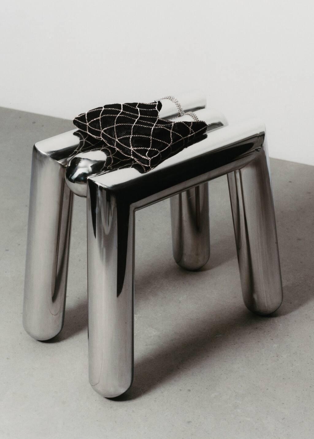 black Embellishment Chain Strap bag, 0201_99, large image number 8