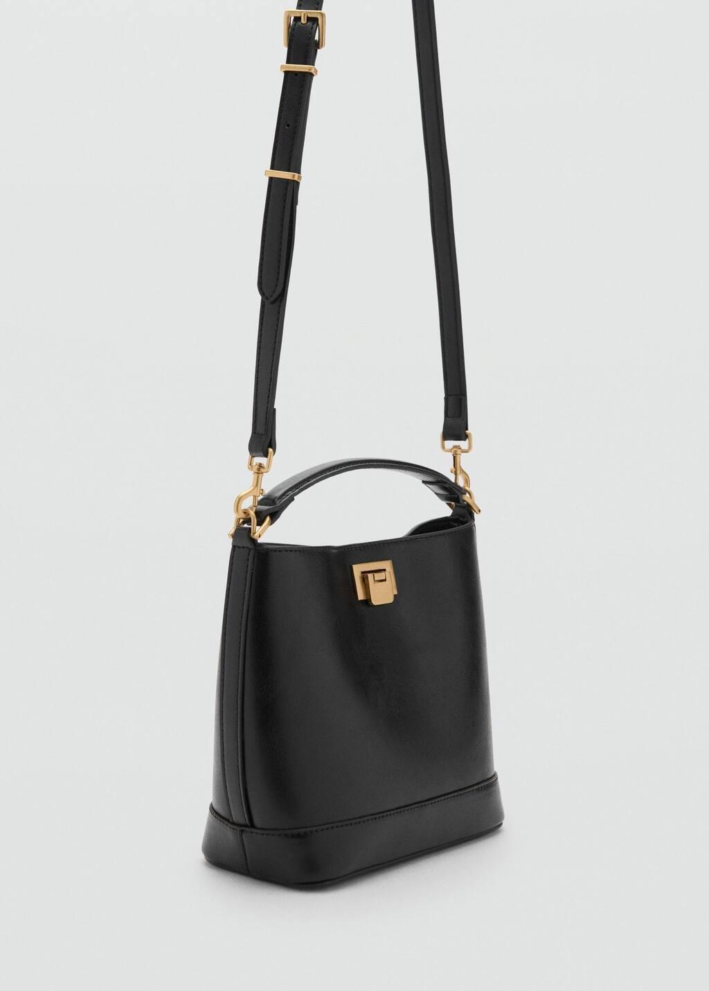 Brown Mini Shopper Bag With Metallic Detail, Medium Brown, large image number 0