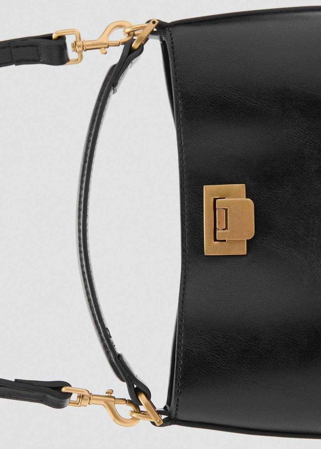 Brown Mini Shopper Bag With Metallic Detail, Medium Brown, large image number 1