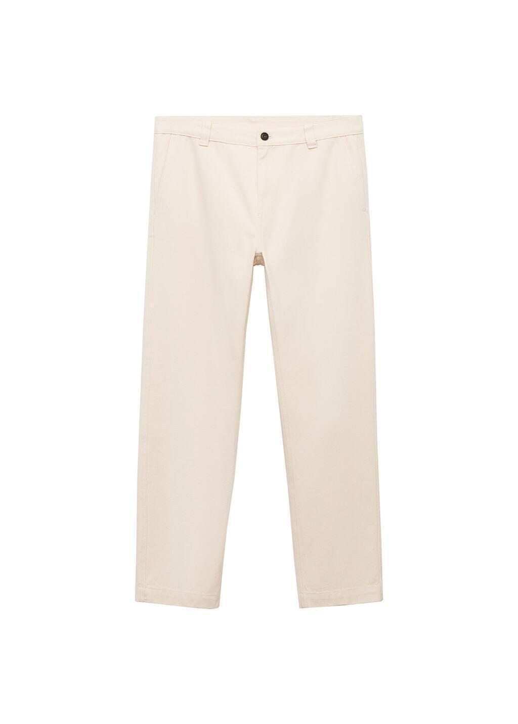 White Regular Fit Cotton Jeans, , large image number 2