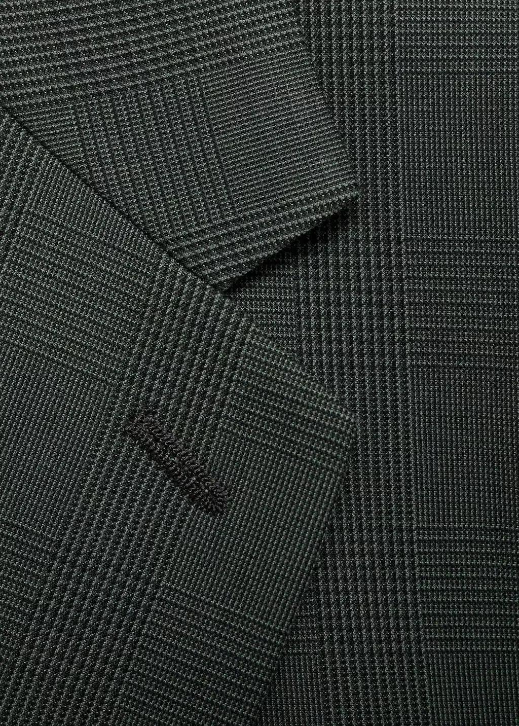 Green Plain Suit Blazer, , large image number 5