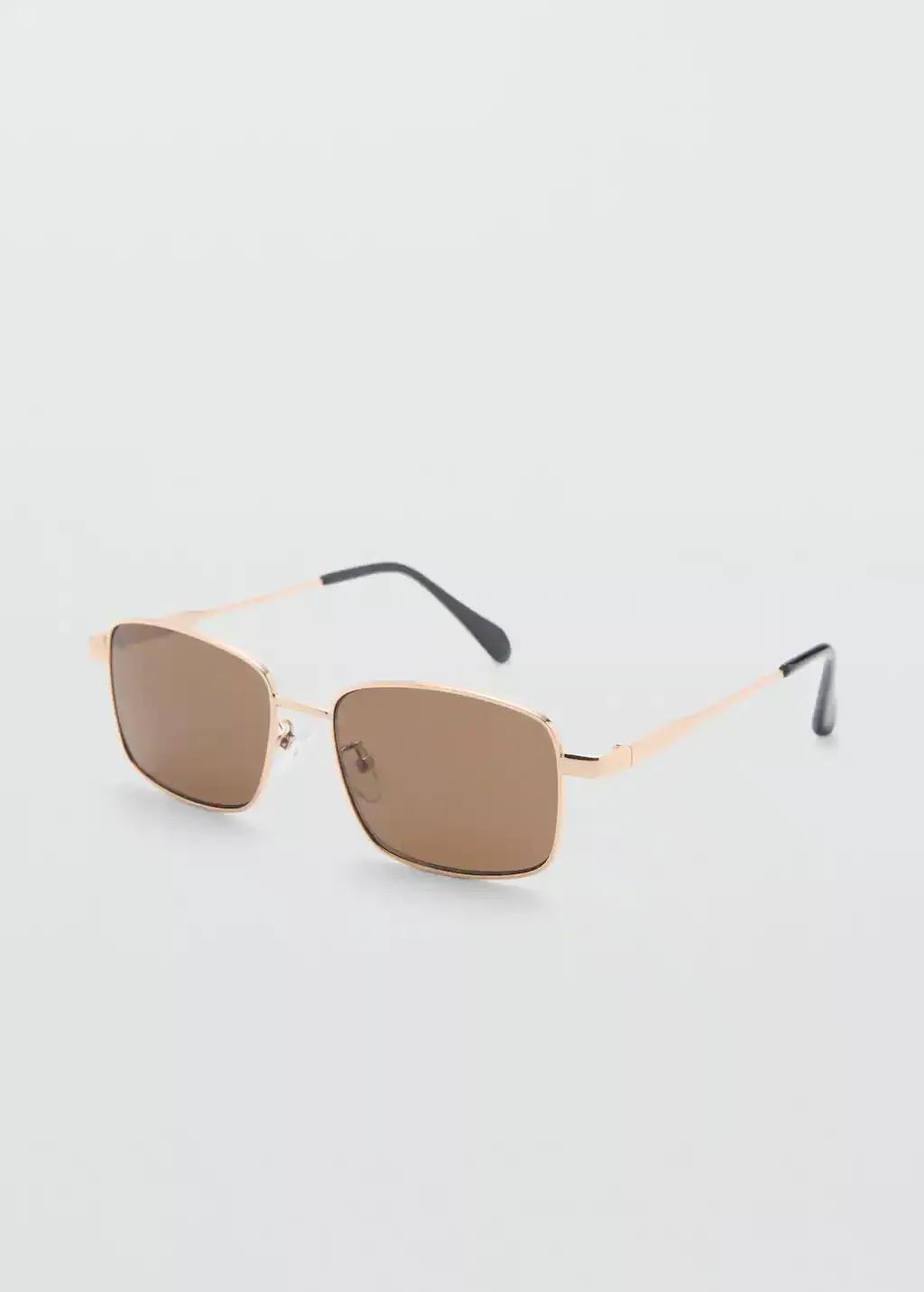 Gold Metallic Frame Sunglasses, , medium