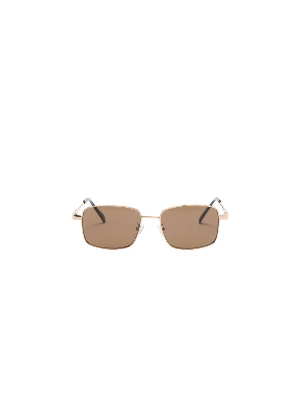Gold Metallic Frame Sunglasses, Gold, large image number 2