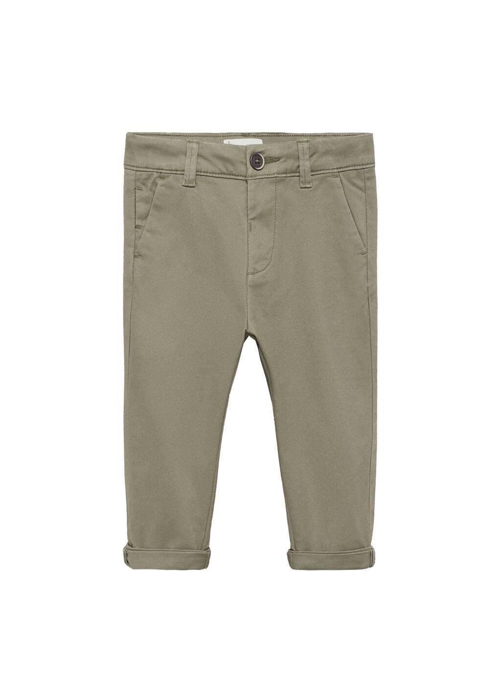 Khaki Cotton Chinos, Baby Boy, , large image number 4