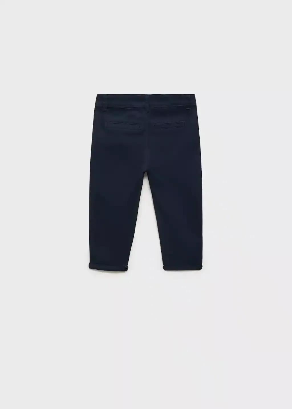 Navy Cotton Chinos, Baby Boy, , medium