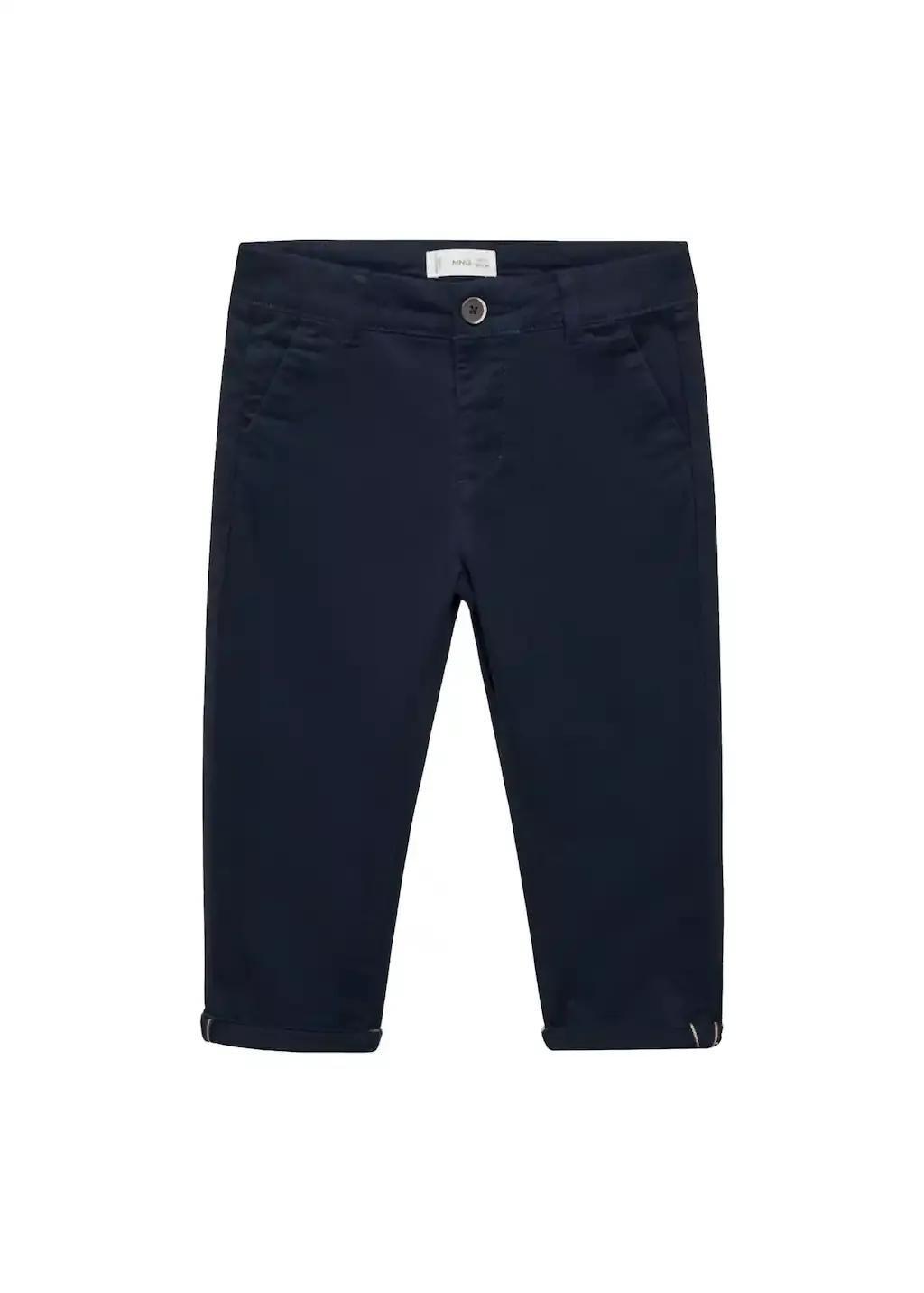 Navy Cotton Chinos, Baby Boy, , large image number 3