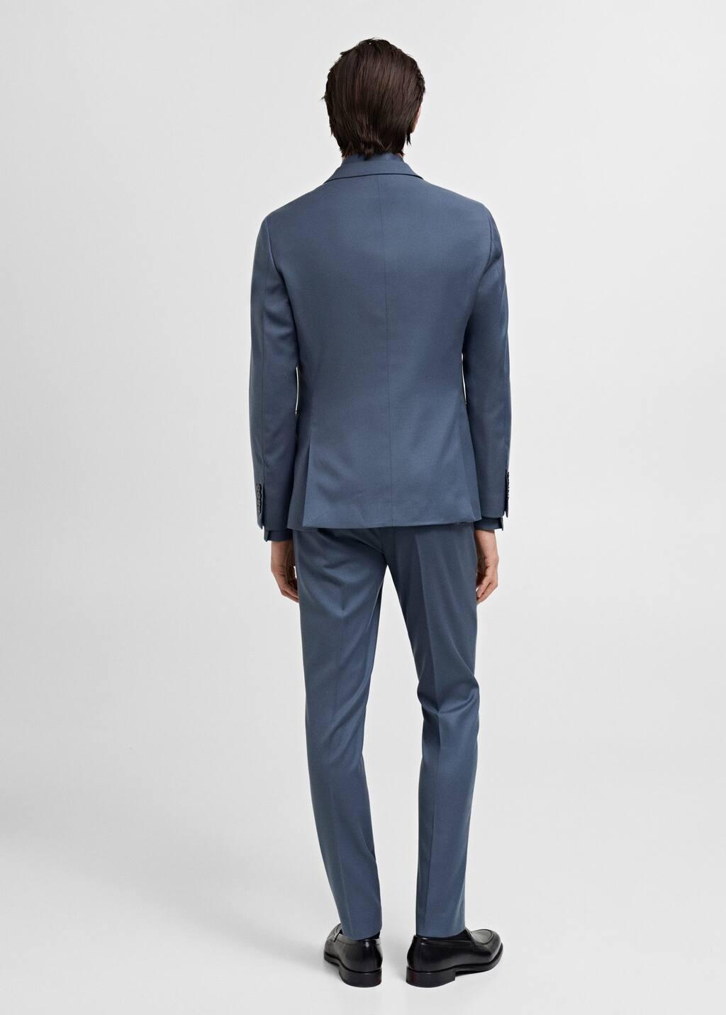 Blue Lt-Pastel Slim Fit Suit Blazer, , large image number 6