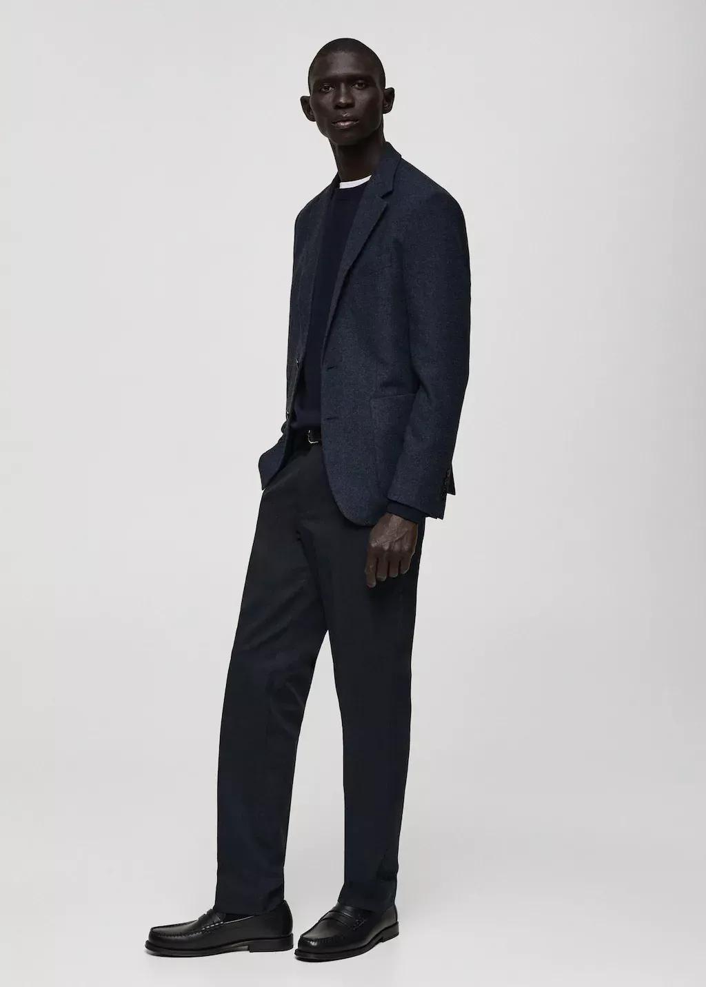Blue Tailored Blazer, , large image number 3