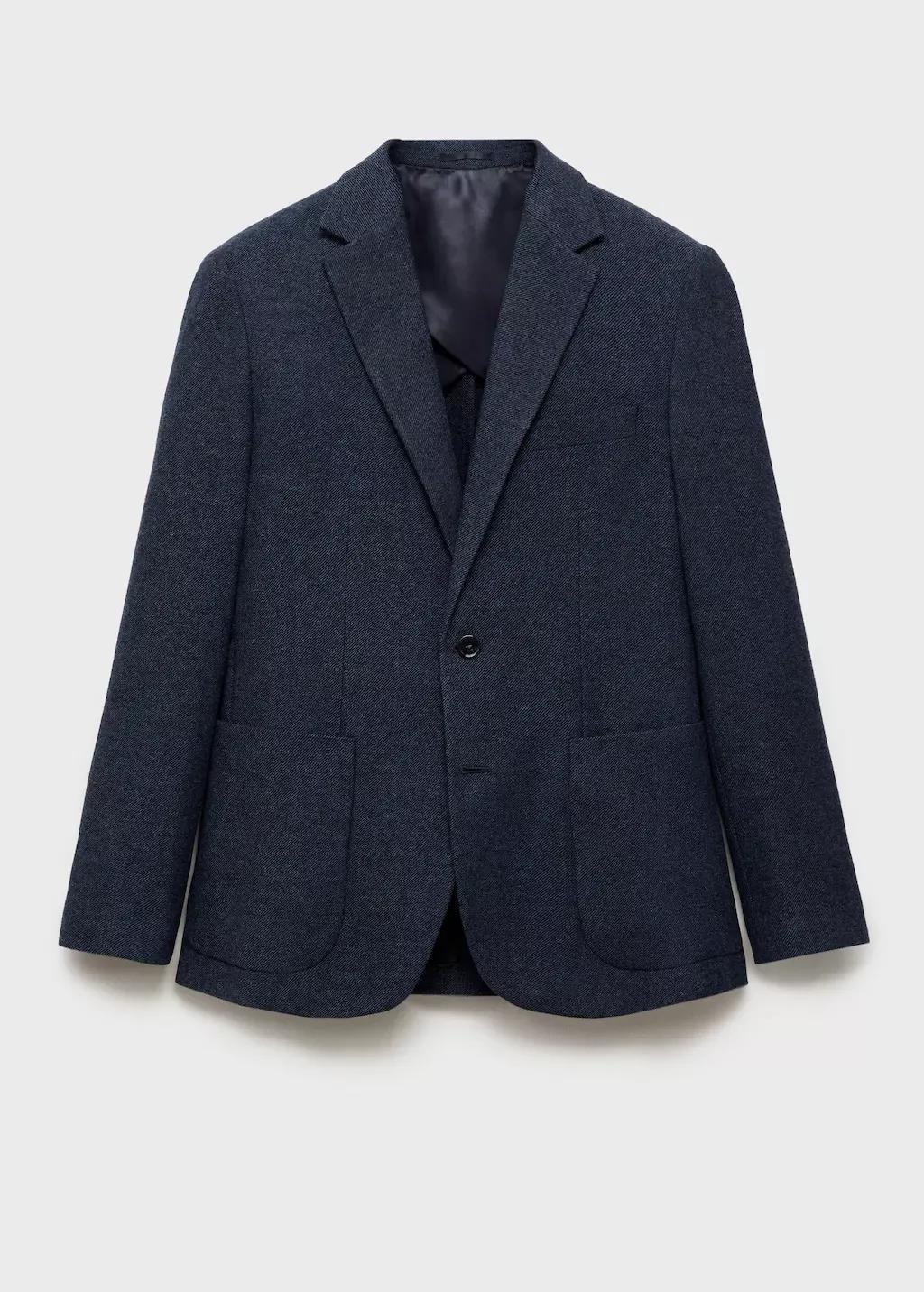 Blue Tailored Blazer, , large image number 4