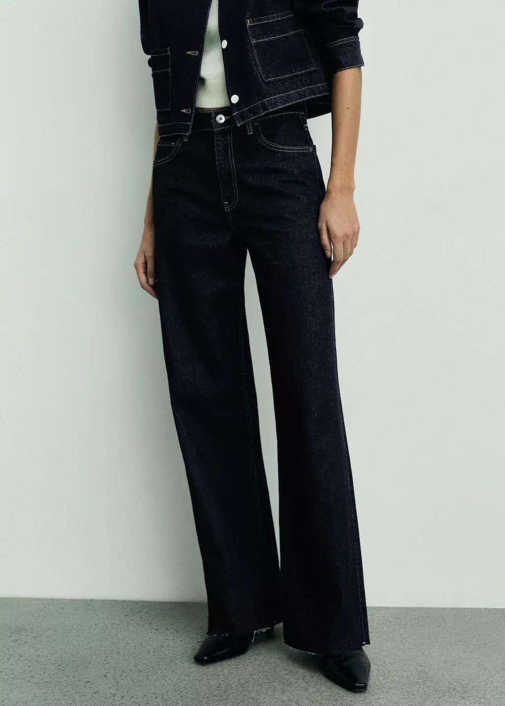 Blue Danila Wide leg High-Rise Jeans, , large image number 0