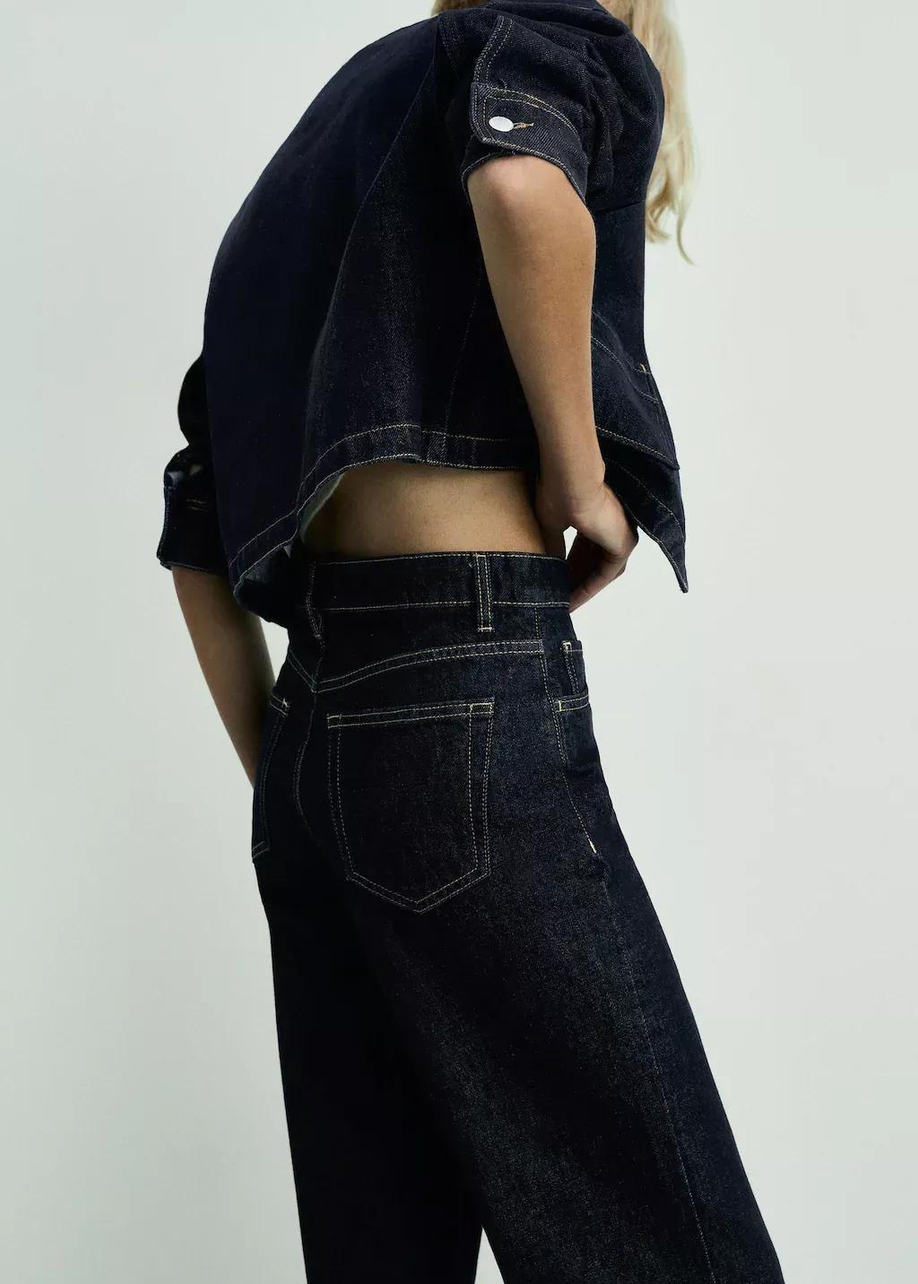 Blue Danila Wide leg High-Rise Jeans, , large image number 1