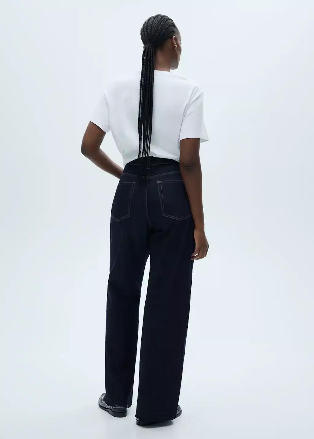 Blue Danila Wide leg High-Rise Jeans, , large image number 6