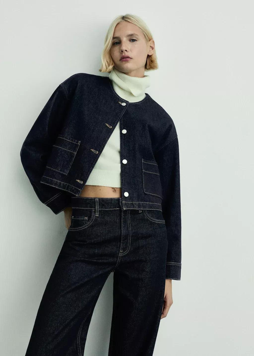 Blue Danila Wide leg High-Rise Jeans, , large image number 8