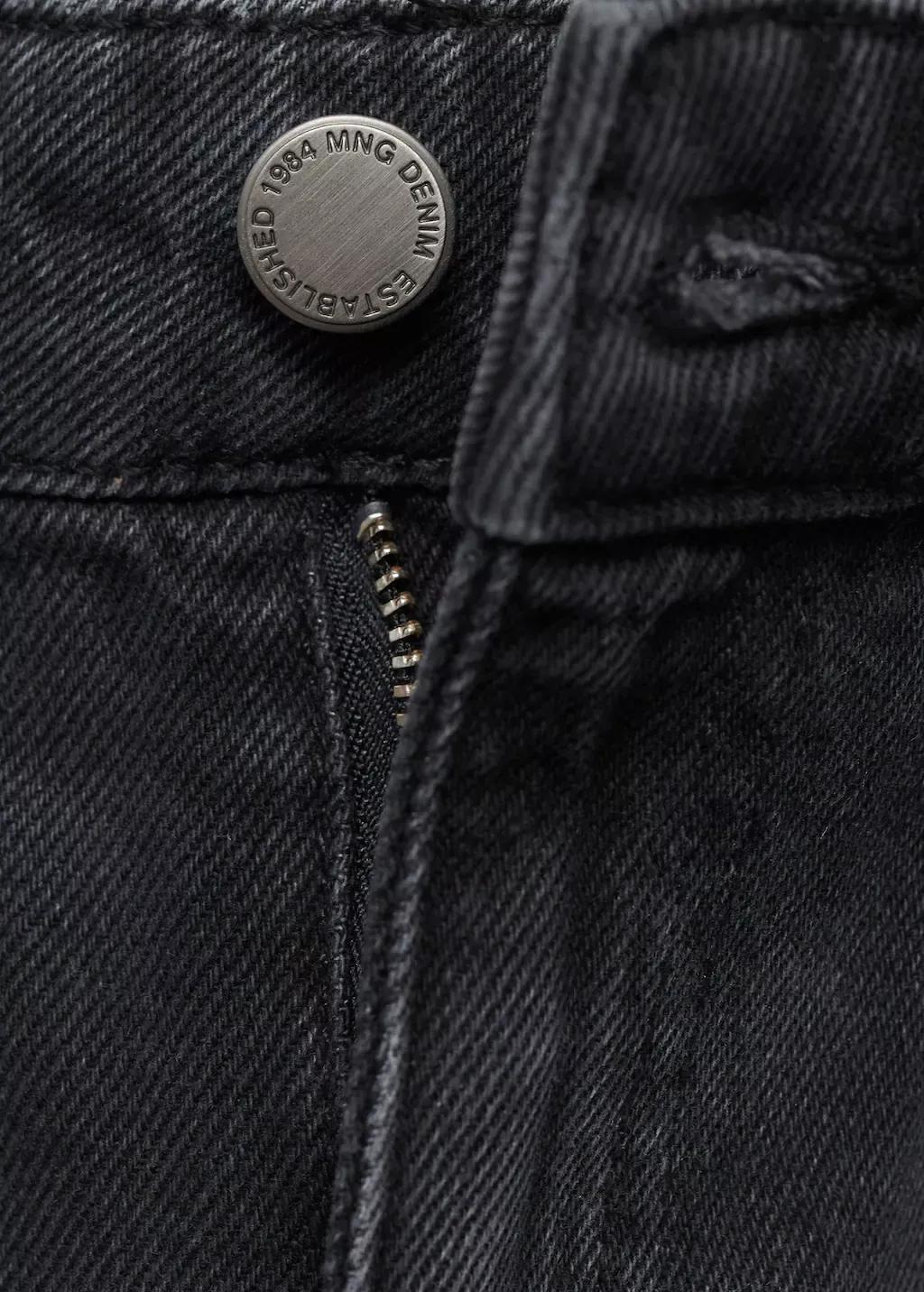 Grey High-Rise Wideleg Jeans, , large image number 4