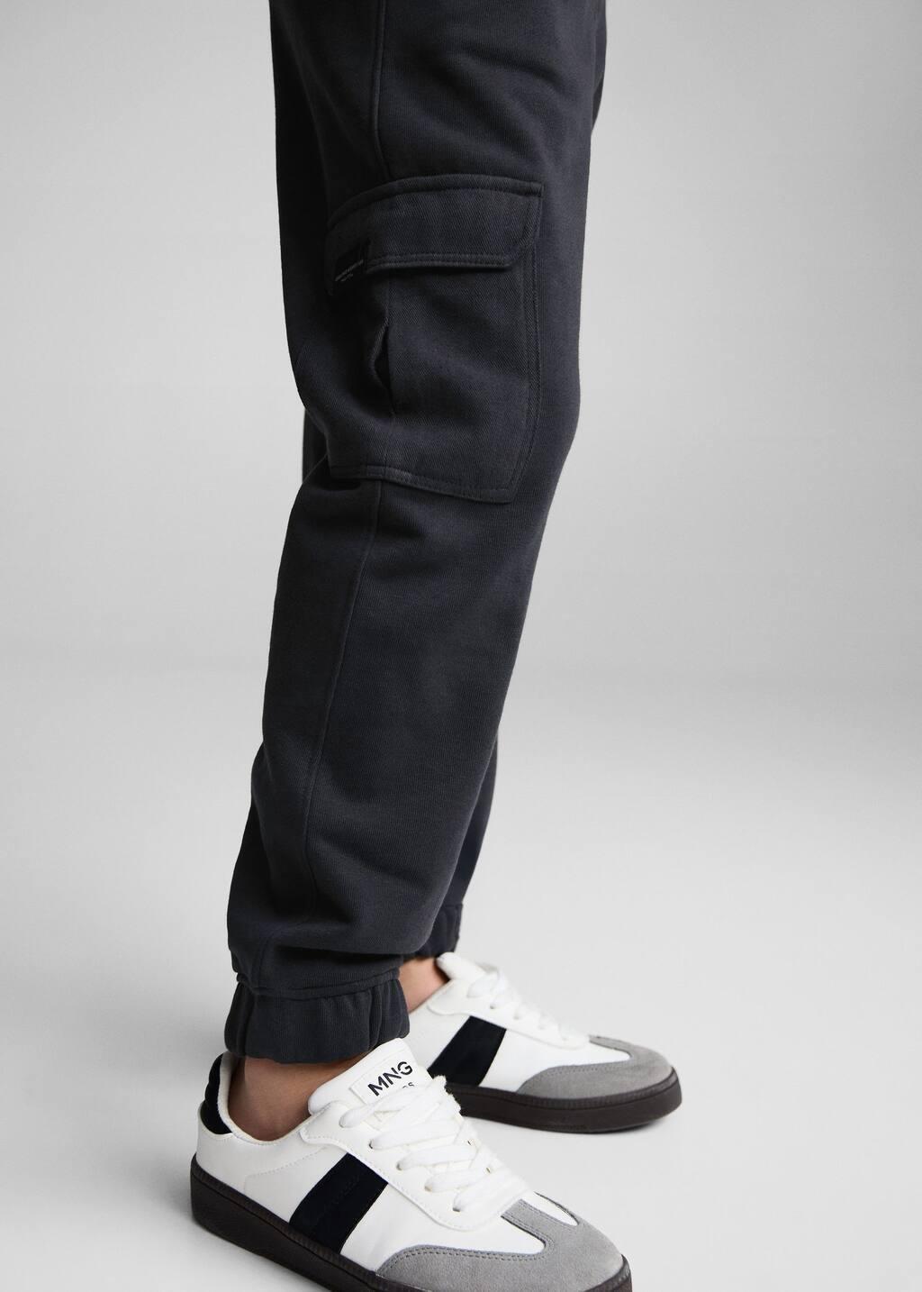 Grey Cargo Jogger Trousers, Kids Boy, , large image number 3