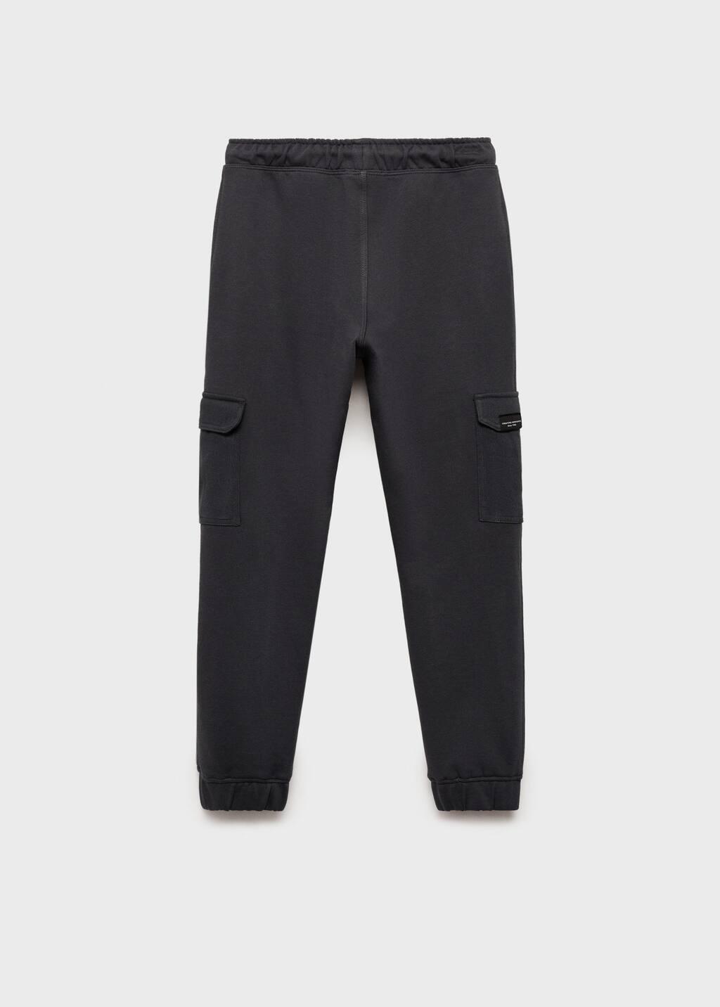 Grey Cargo Jogger Trousers, Kids Boy, , large image number 6