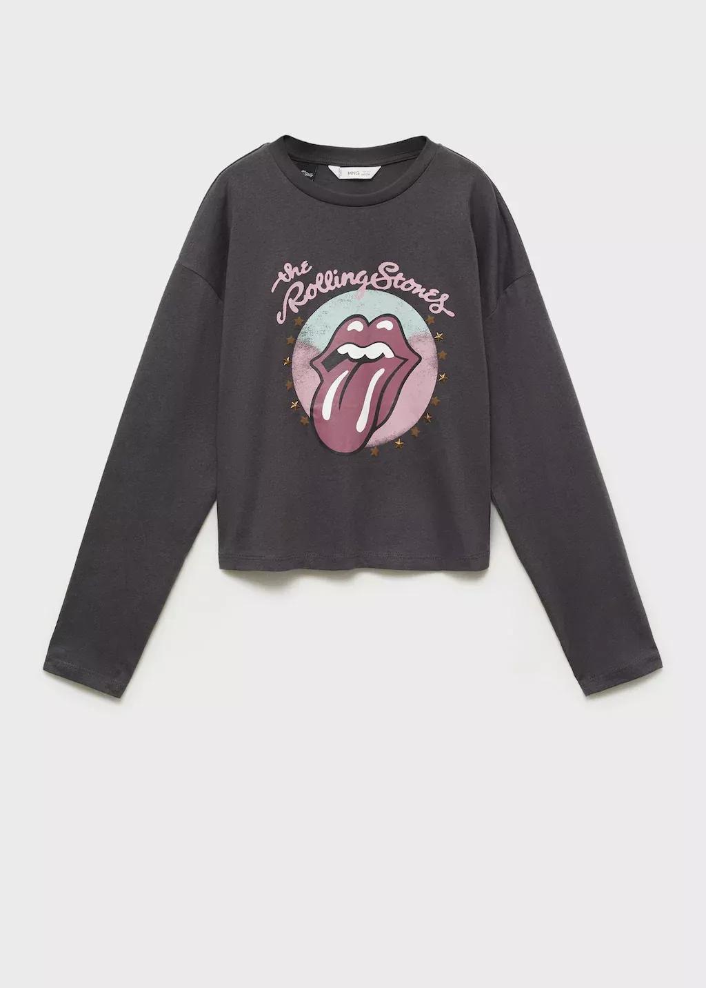 Grey The Rolling Stones T-Shirt, Kids Girl, , large image number 0