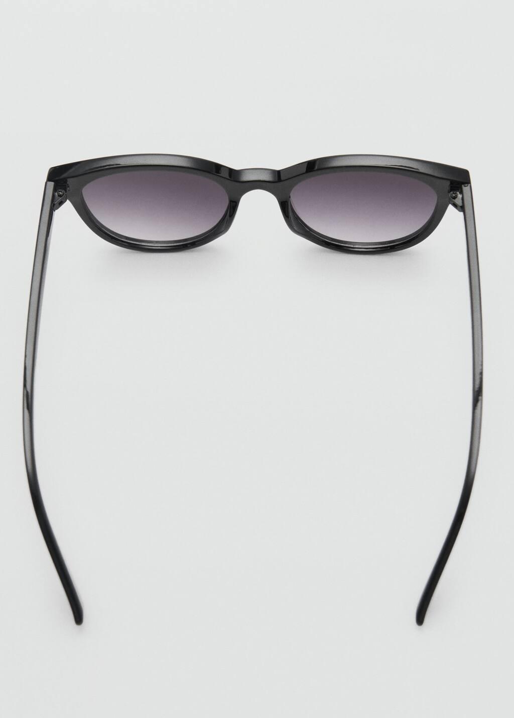 Black Resin Frame Sunglasses, Black, large image number 1