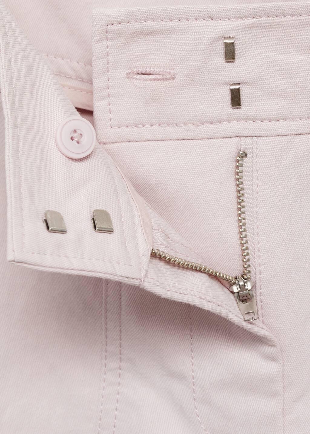 Purple Lt-Pastel Wideleg Trousers With Decorative Seams, , large image number 5
