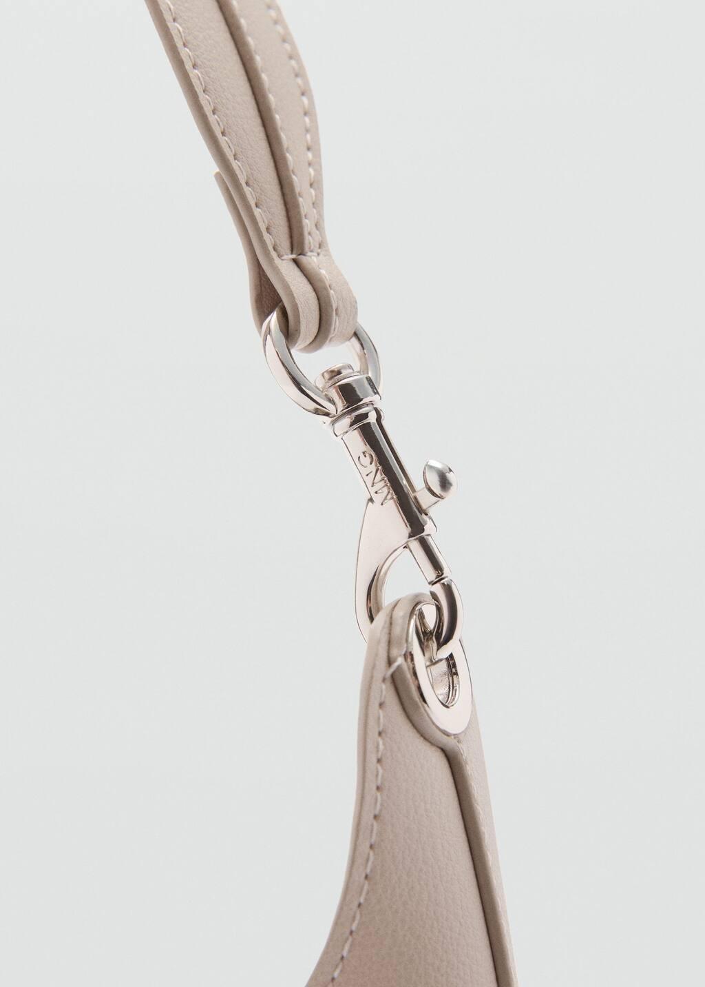 LT PASTEL GREY Shopper bag with metallic detail, 0201_06, large image number 4