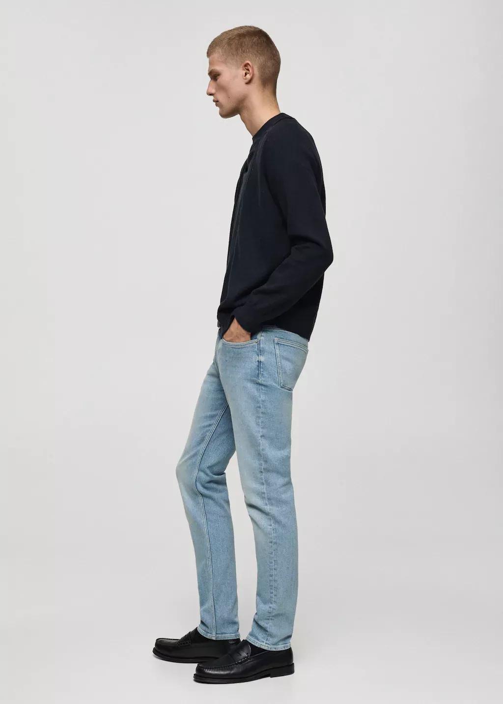 Blue Jan Slim-Fit Jeans With Frayed Effect, , large image number 3