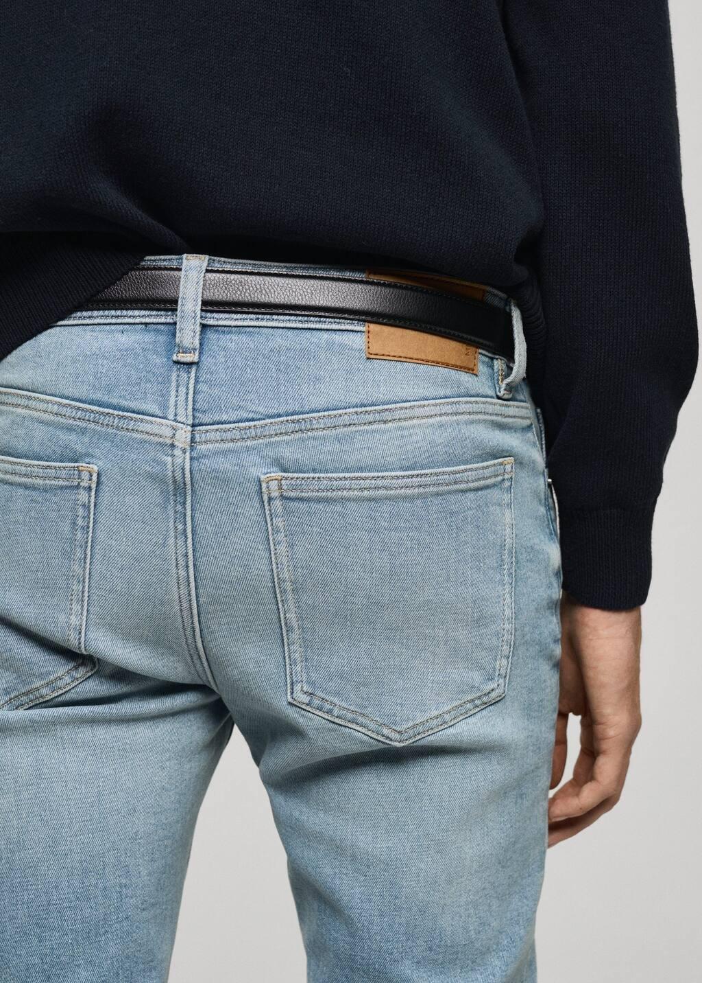 Blue Jan Slim-Fit Jeans With Frayed Effect, , large image number 5