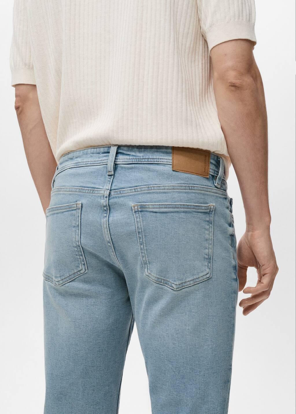 Blue Jan Slim-Fit Jeans With Frayed Effect, , large image number 6