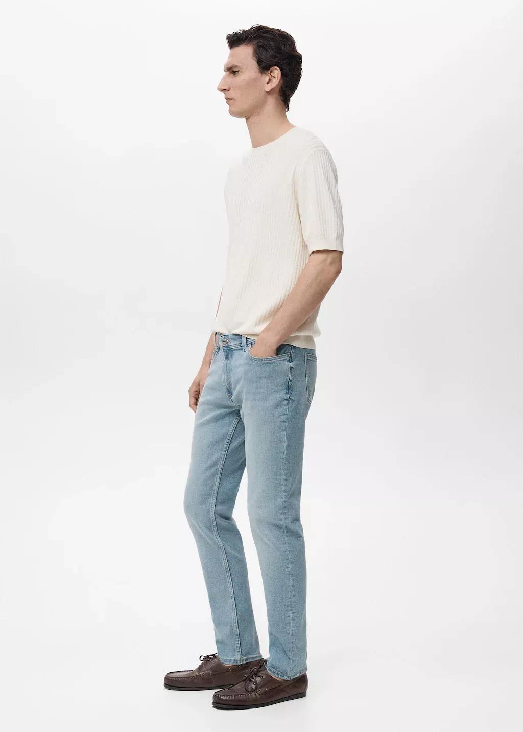 Blue Jan Slim-Fit Jeans With Frayed Effect, , large image number 7