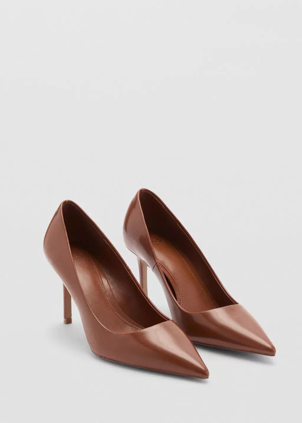 Brown High-Heeled Shoes, , large image number 0