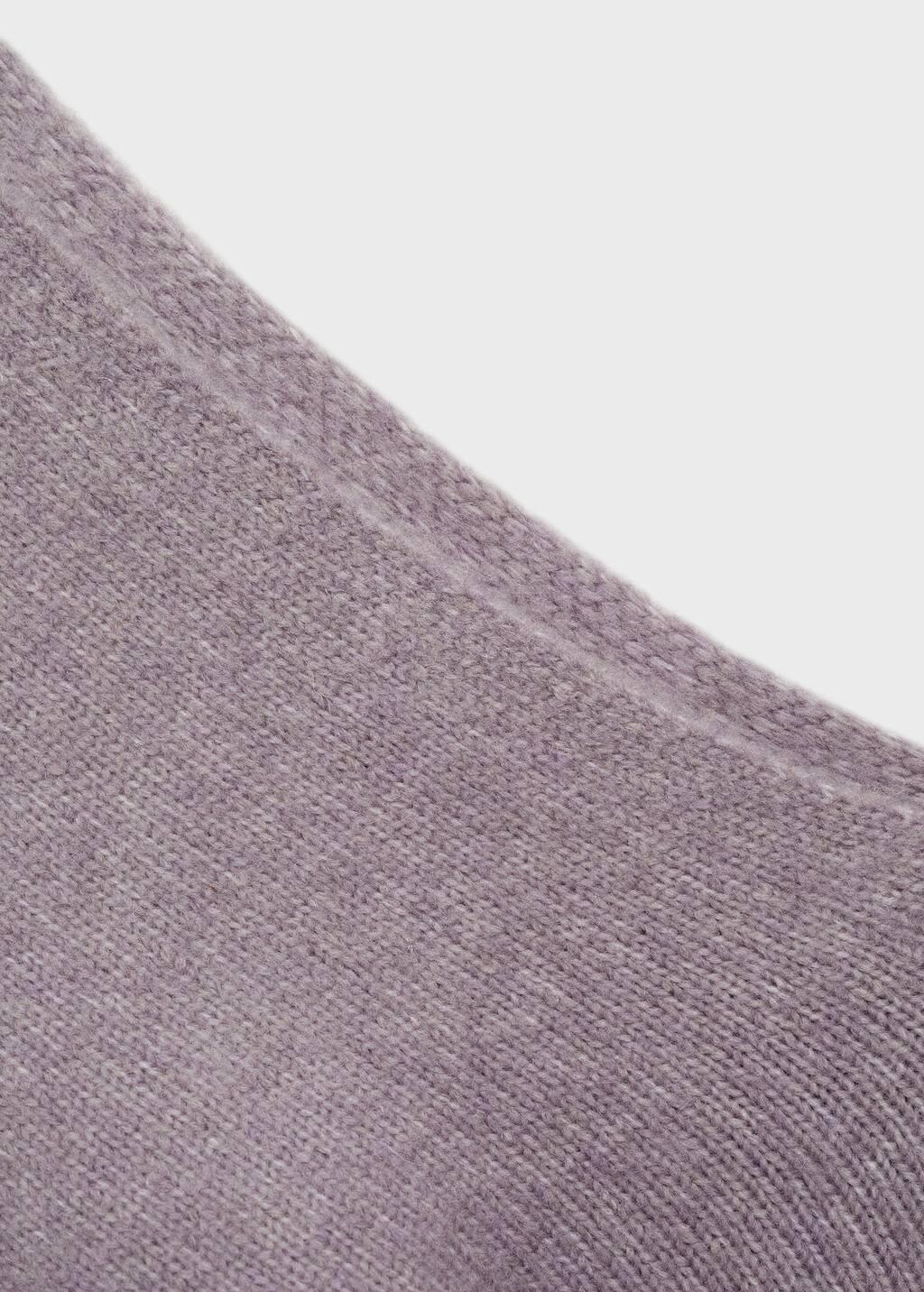 Purple Lt-Pastel Asymmetrical Wool-Blend Sweater, , large image number 3
