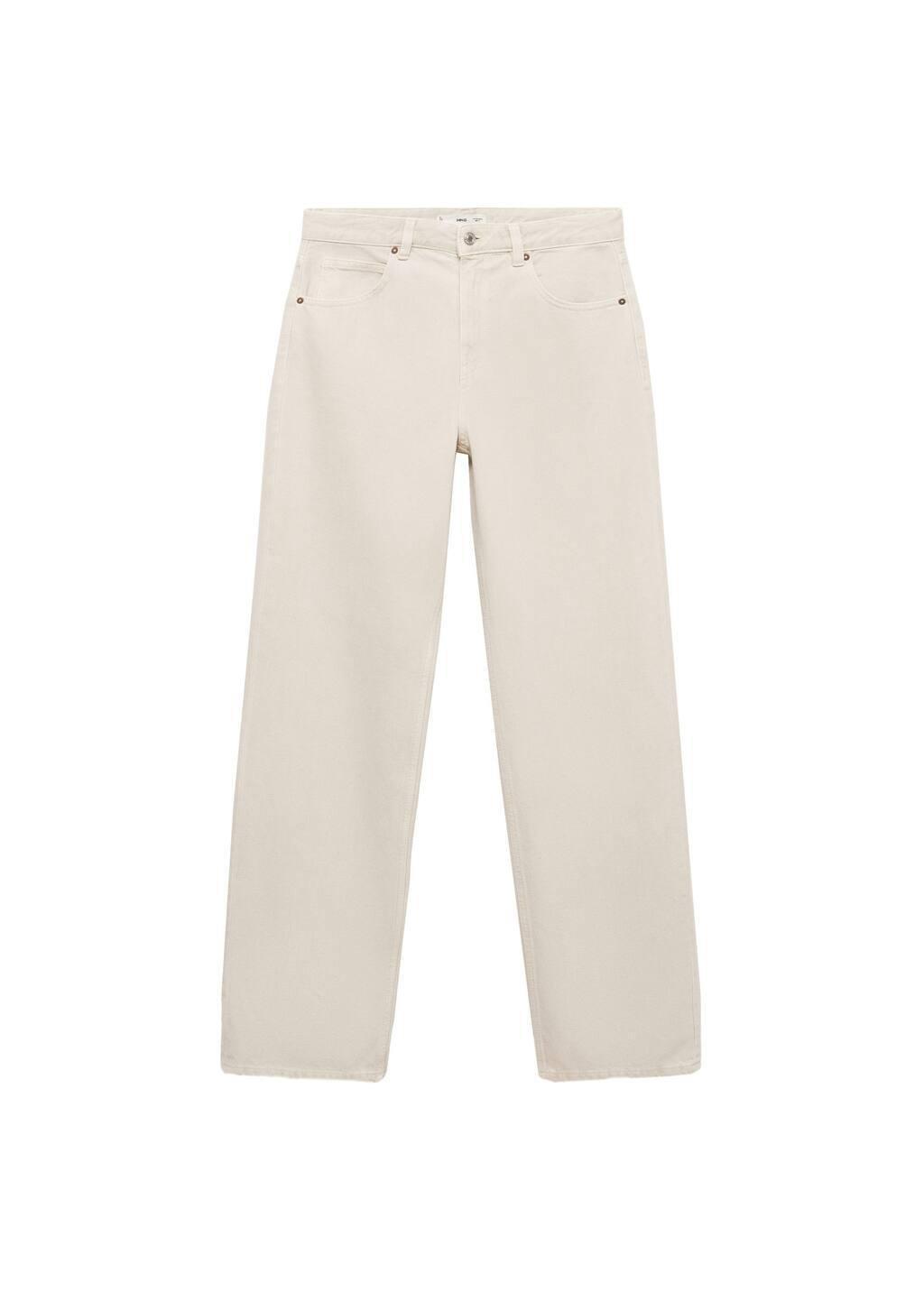 Grey Lt Pastel Miami Medium-Rise Straight-Fit Jeans, , large image number 2