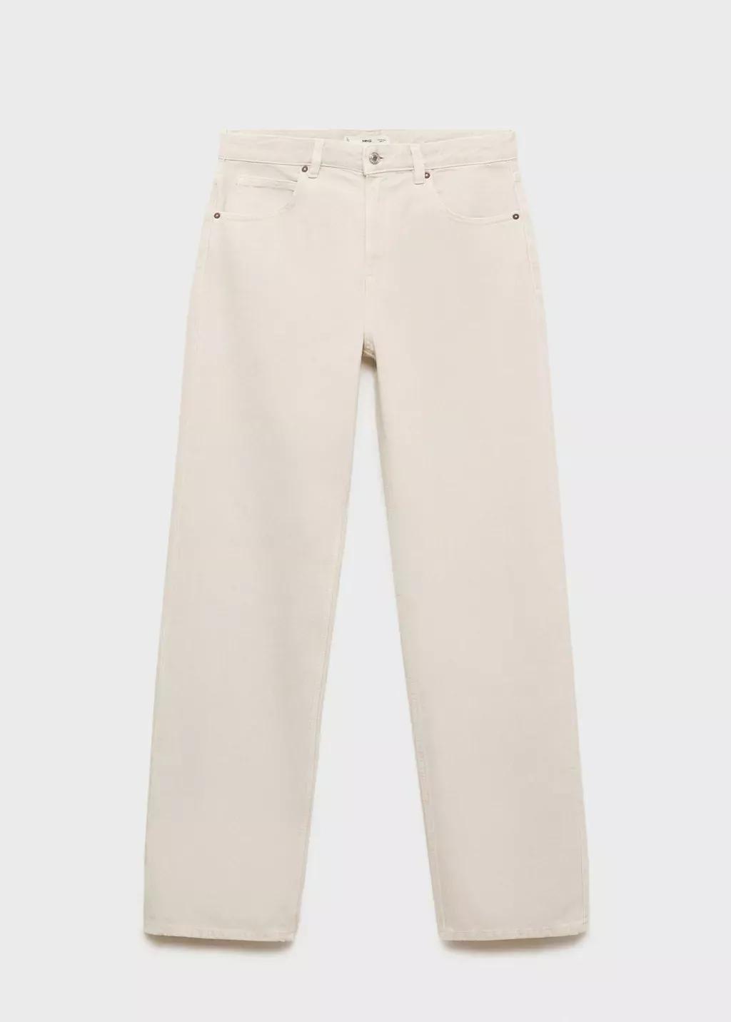 Grey Lt Pastel Miami Medium-Rise Straight-Fit Jeans, , large image number 4