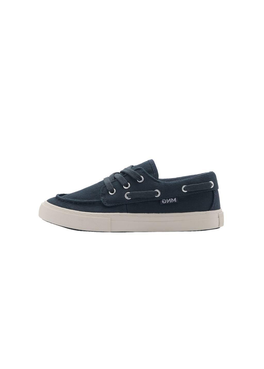 Blue Nautical Lace-Up Shoes, Kids Boy, , large image number 2