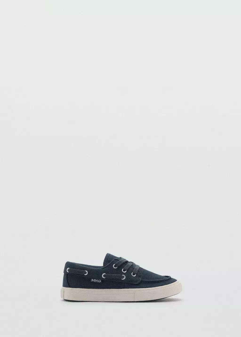 Blue Nautical Lace-Up Shoes, Kids Boy, , large image number 4