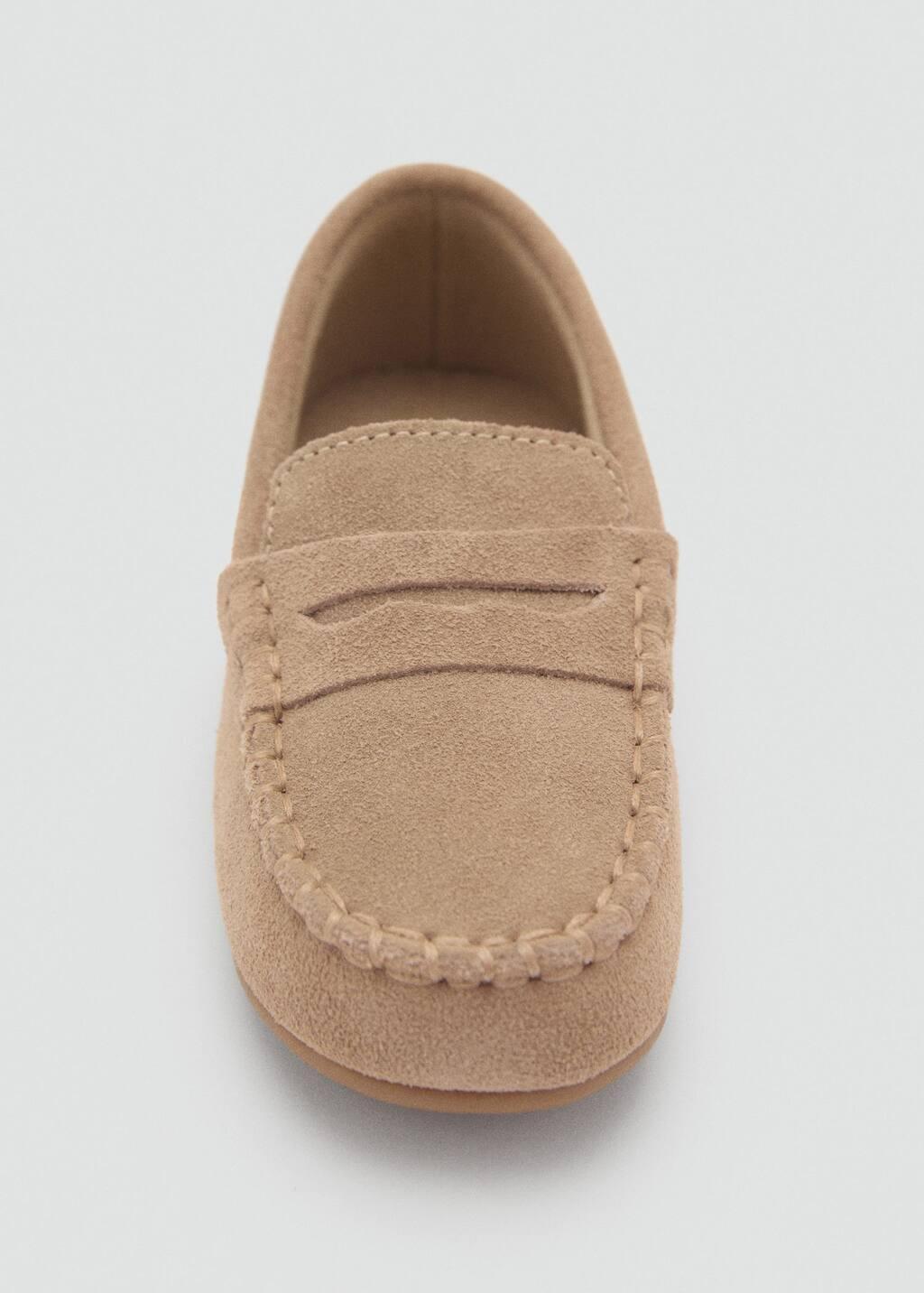 Brown Lt Pastel Suede Leather Loafers, Baby Boy, , large image number 3