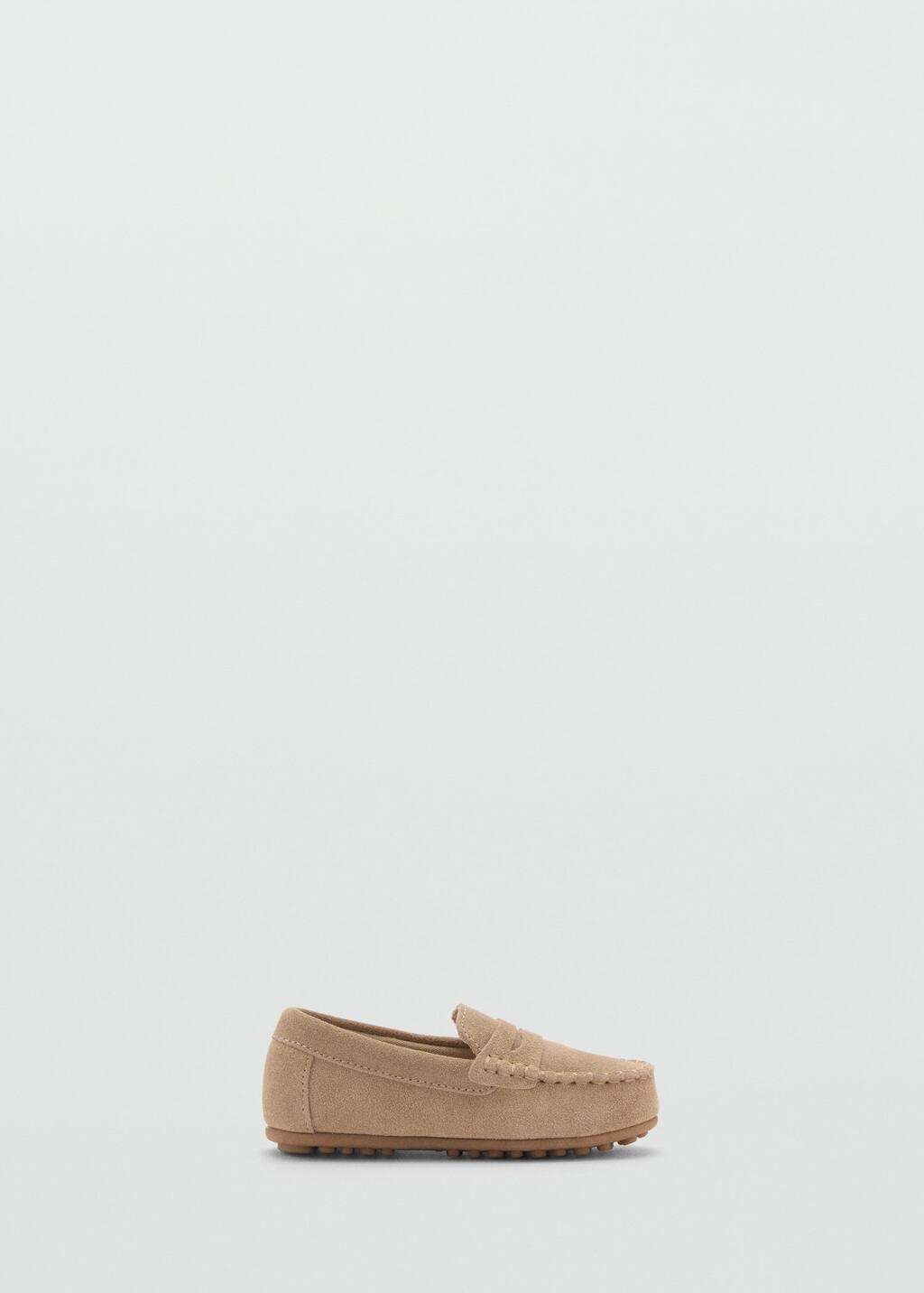 Brown Lt Pastel Suede Leather Loafers, Baby Boy, , large image number 4