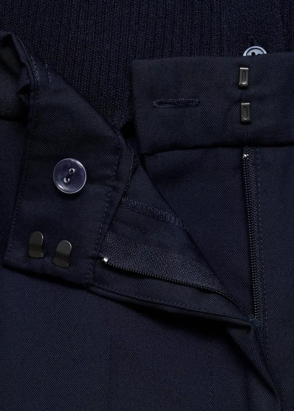 Navy Contrast-Bodice Long Jumpsuit, , large image number 4