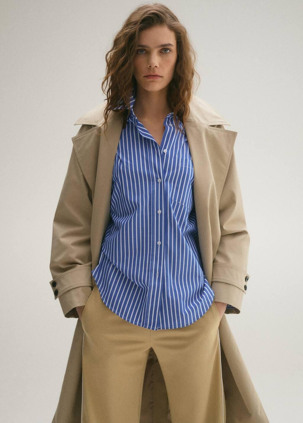 Blue Combined Striped Shirt, , large image number 0