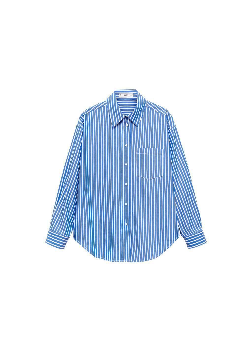 Blue Combined Striped Shirt, , large image number 2