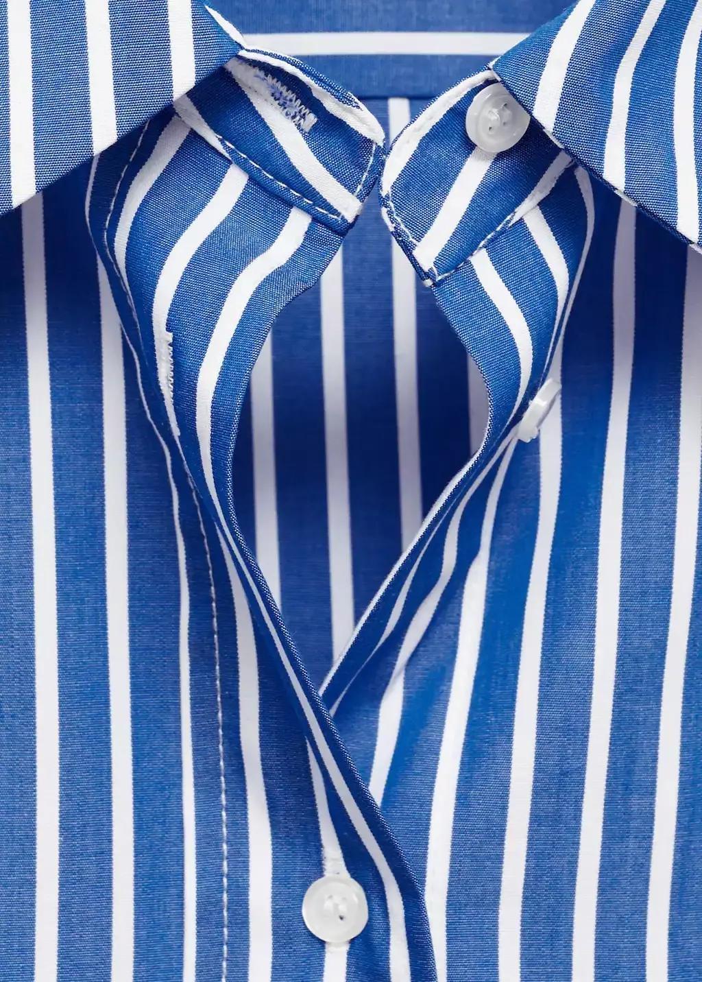 Blue Combined Striped Shirt, , large image number 5