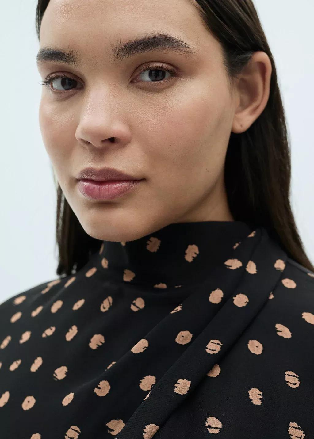 Black Polka Dot Blouse, , large image number 7