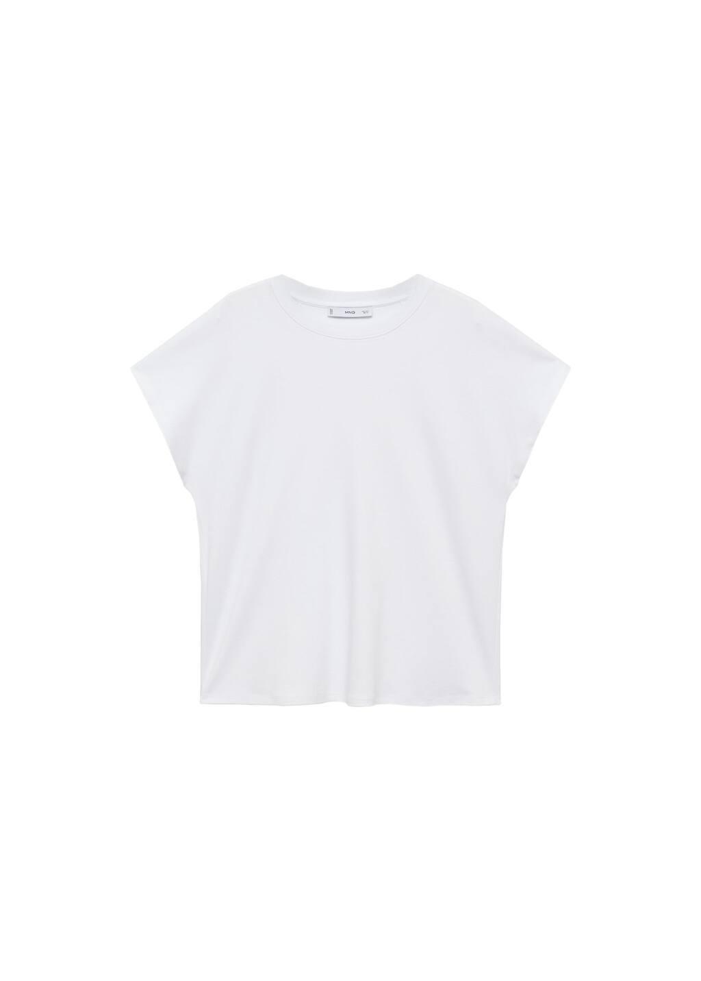 White Short-Sleeved Cotton T-Shirt, , large image number 4