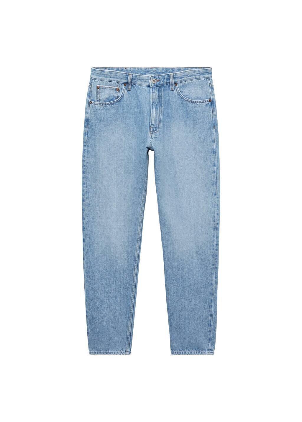 Blue Tapered-Fit Selvedge Jeans, , large image number 3