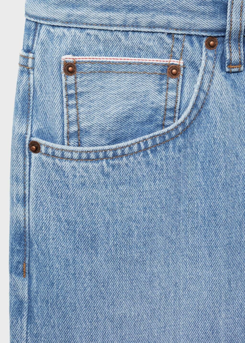 Blue Tapered-Fit Selvedge Jeans, , large image number 5